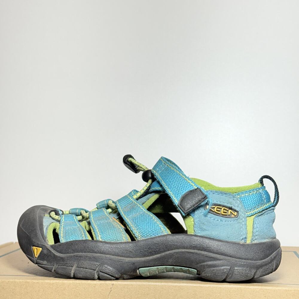 KEEN Newport H2 Toddler Size 13C Blue Green Closed Toe Water Sandals Hiking Shoe